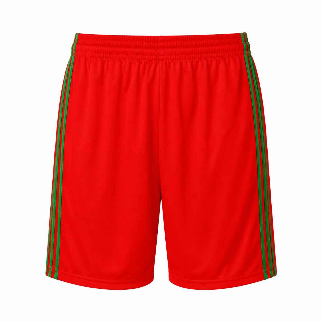 Short Rojo con lineas verdes