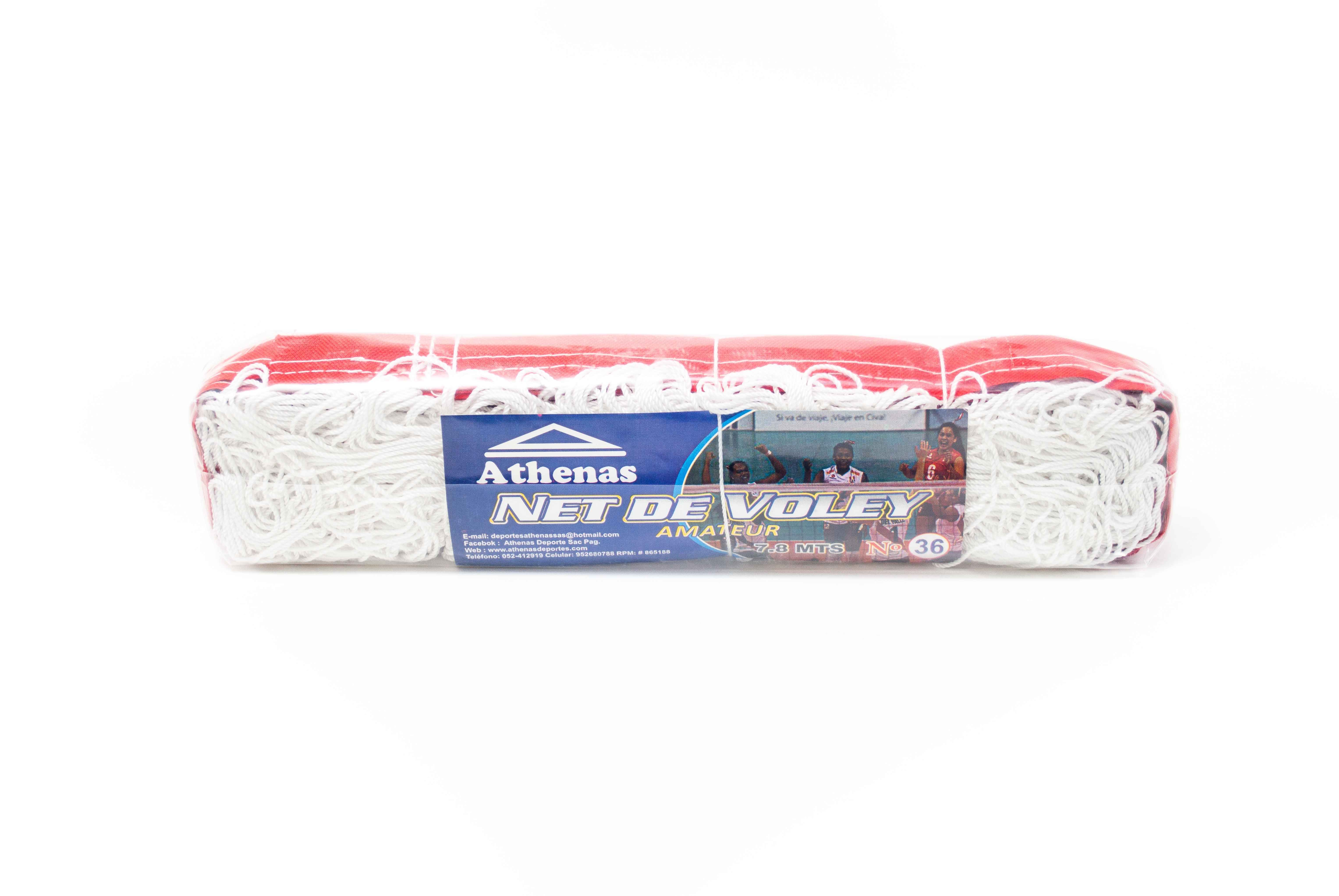 Net de voley Amateur Athenas #36 - Blanco/Rojo