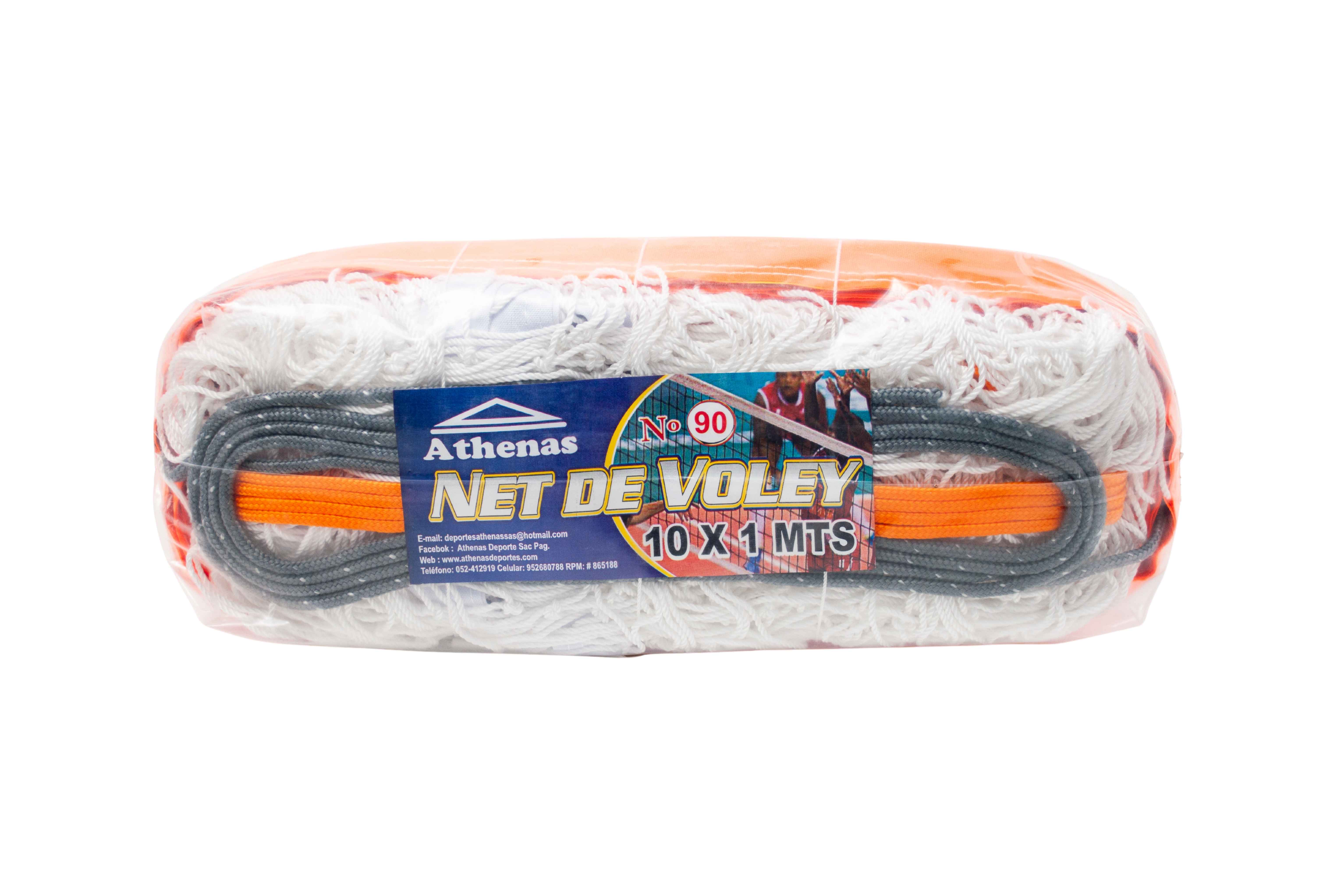 Net de Voley Athenas #90 - Blanco/Naranja