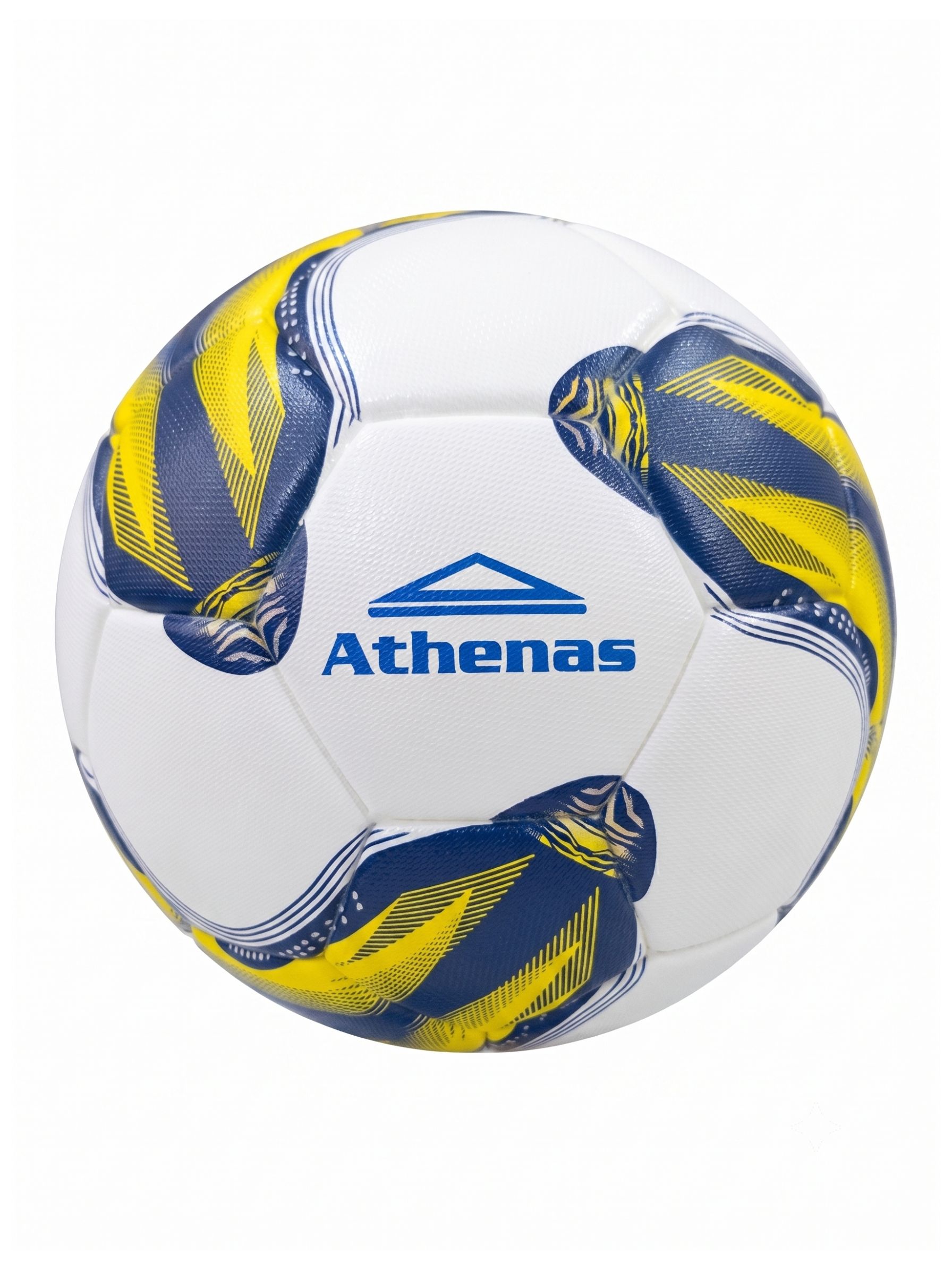 Pelota de Fútbol Athenas #5 PU Termosellada - Amarillo/Blanco
