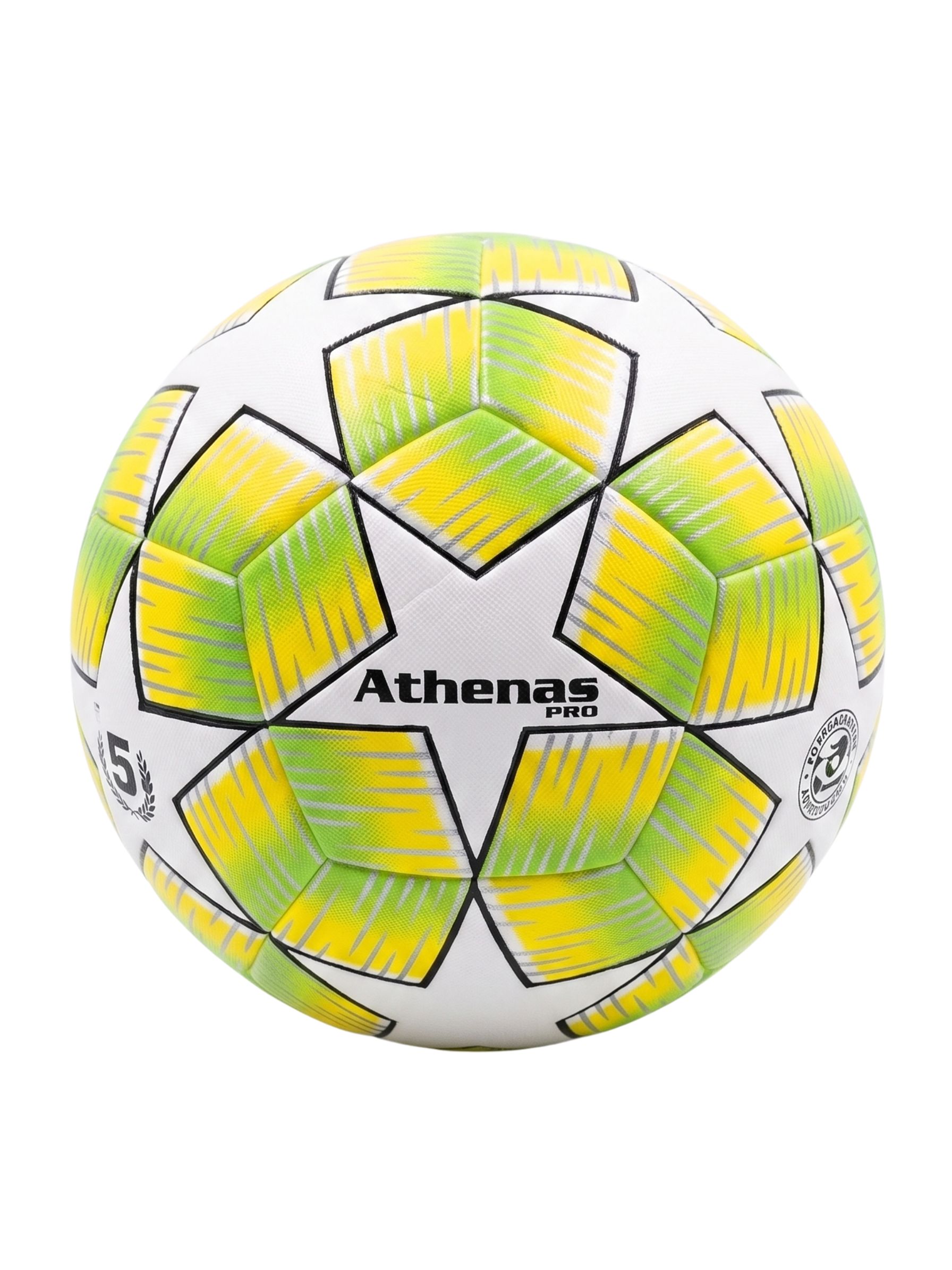 Pelota de Fútbol Athenas PU Termosellada estilo Champions #5 - Amarillo