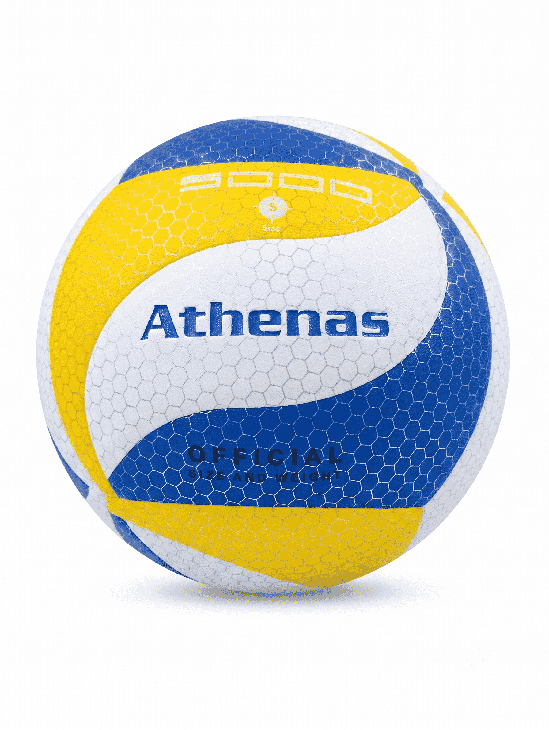 Pelota de Vóley Athenas 5000 PVC - Amarillo y Azul