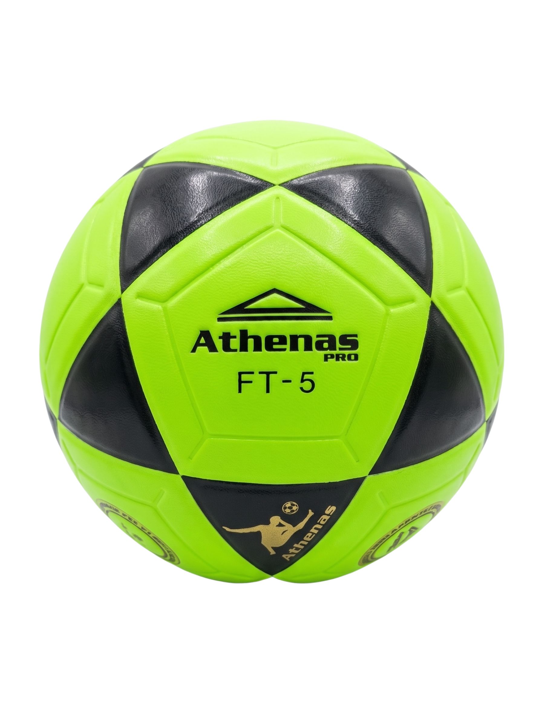 Pelota de Fútbol Athenas FT #5 Vulcanizada - Verde/Negro