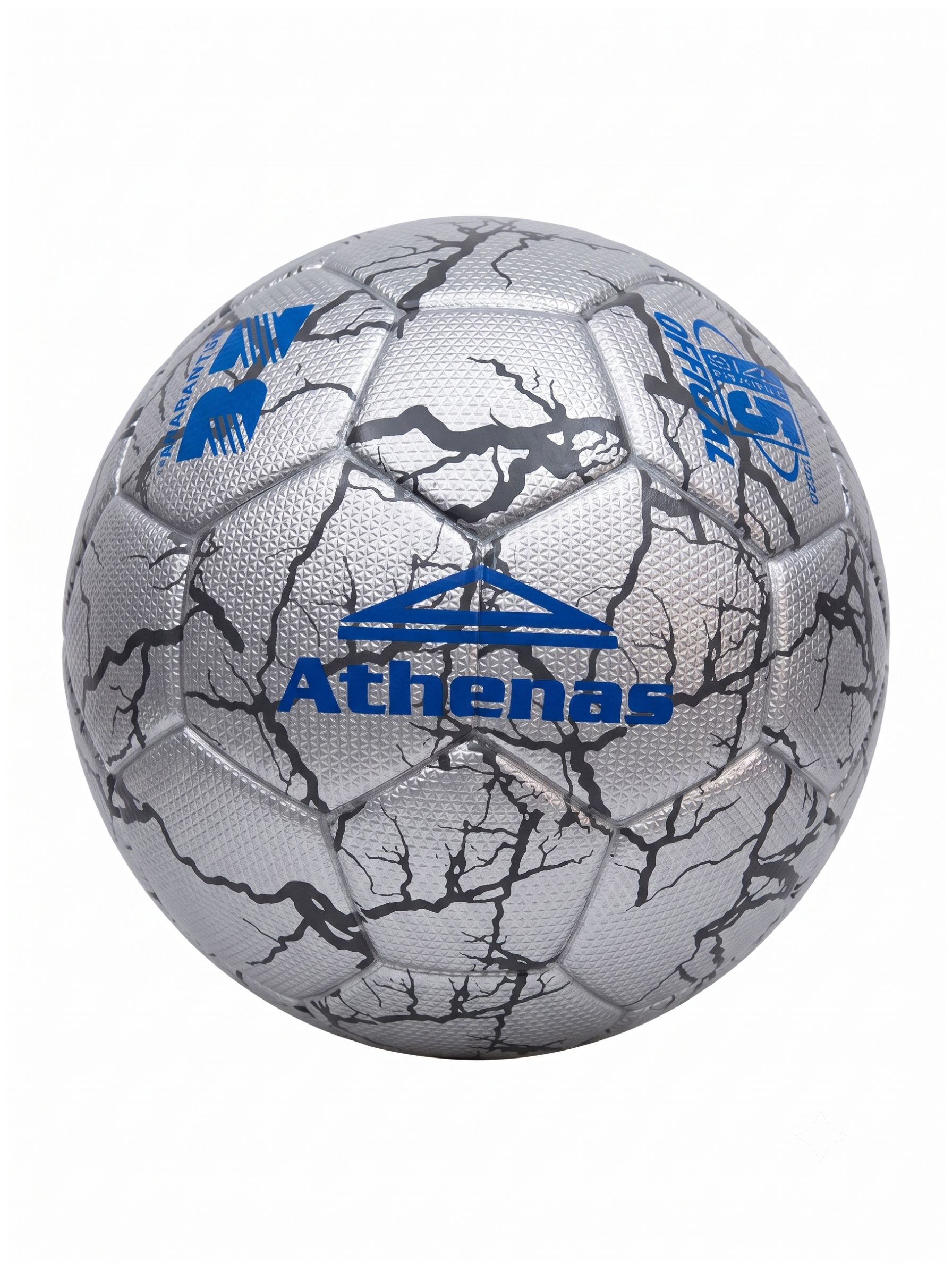 Pelota de Fútbol Athenas #5 PU Premium - Plateado