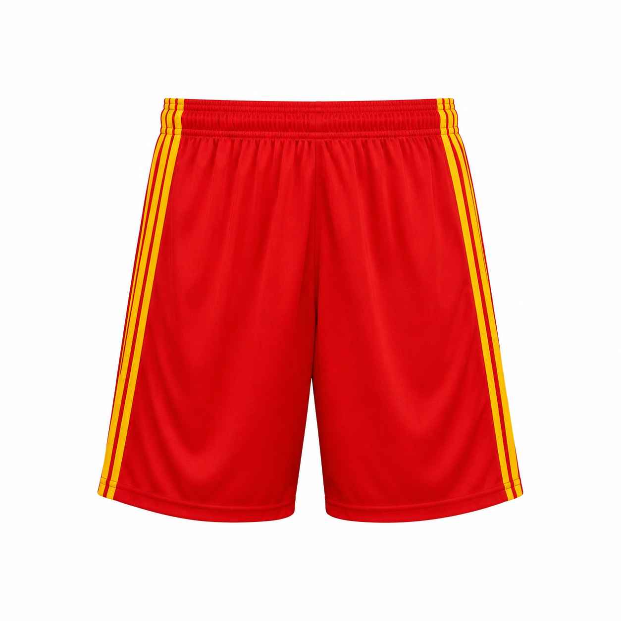 Short Rojo con lineas amarillas