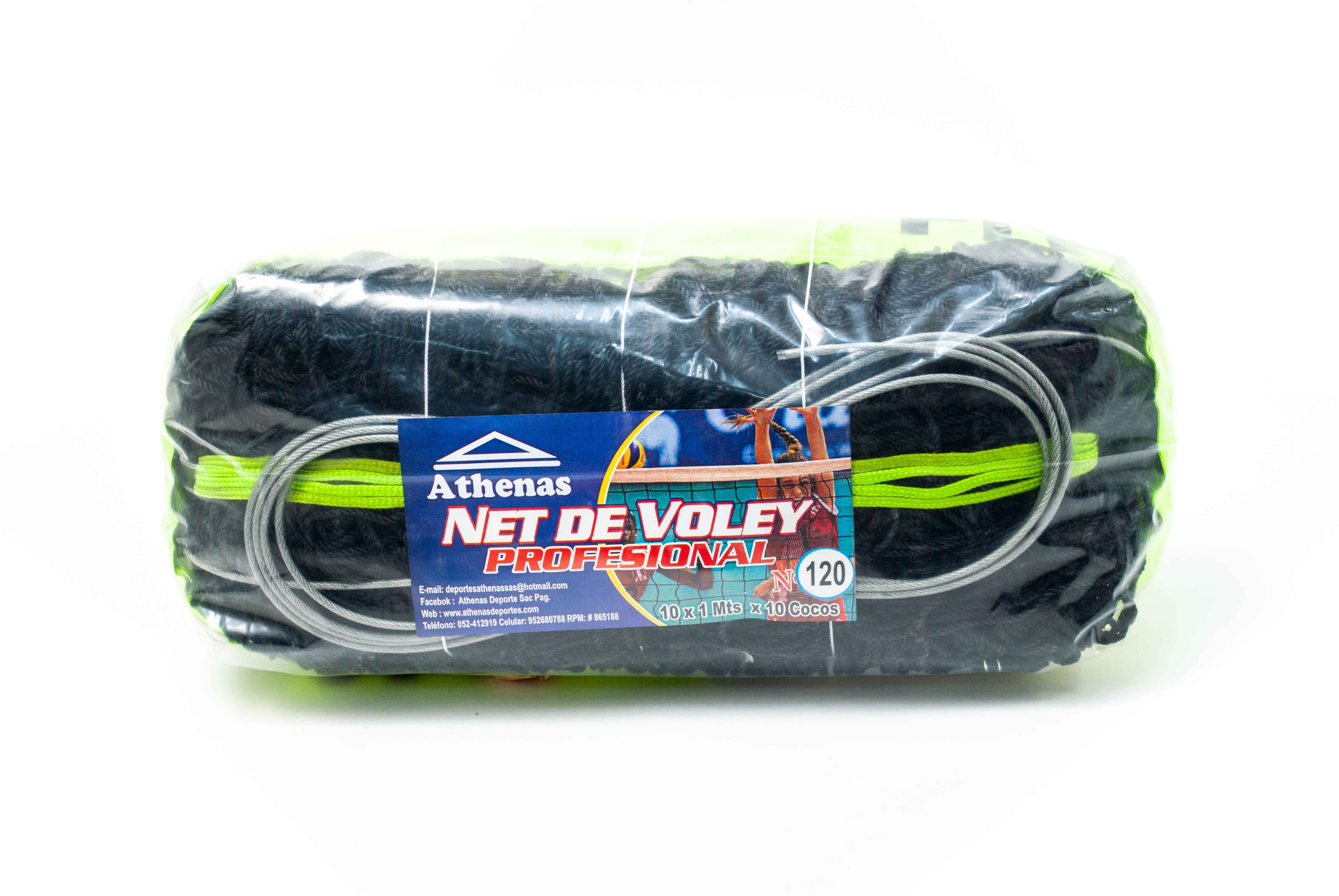 Net de voley Profesional Athenas #120 - Negro/Verde