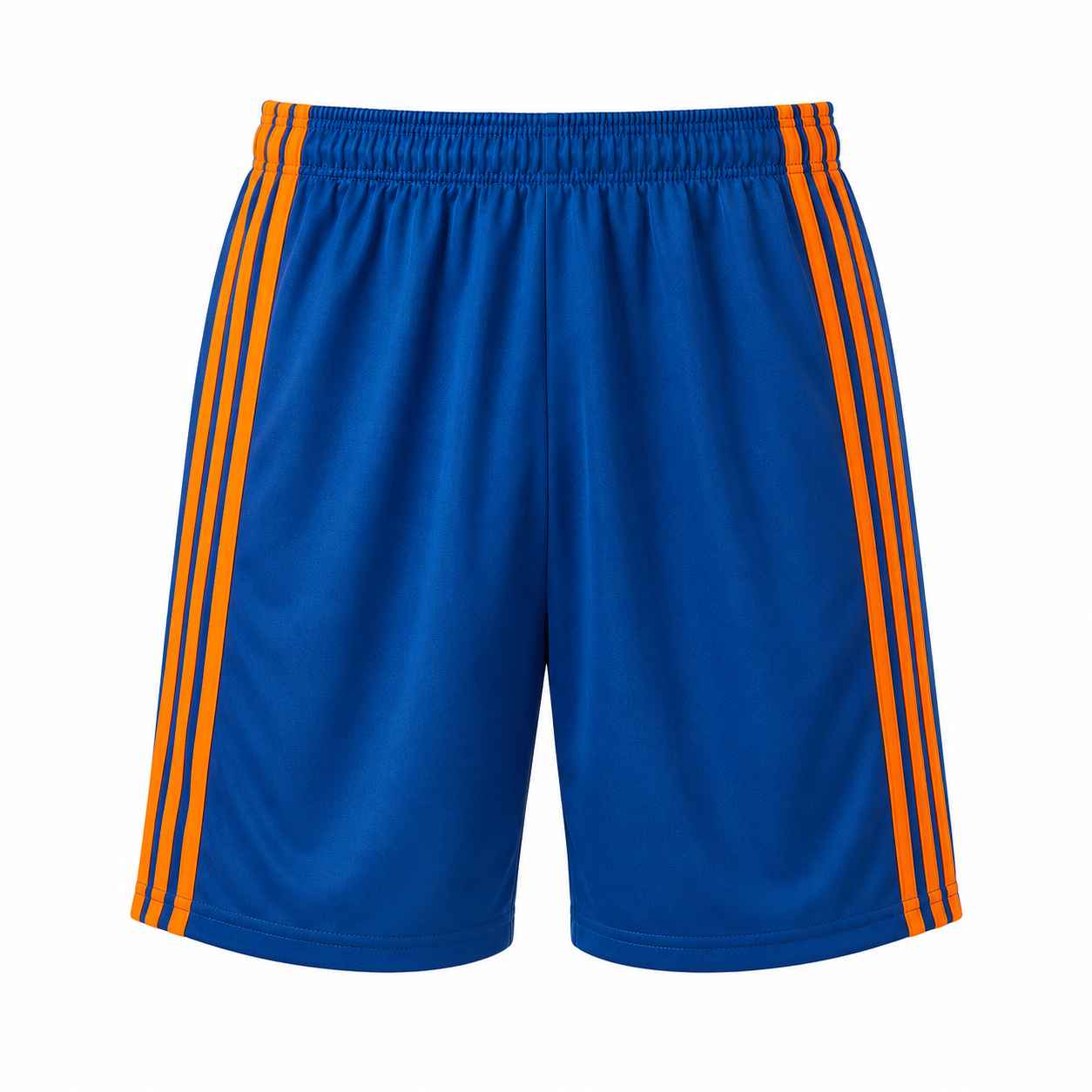 Short Azul con lineas naranjas