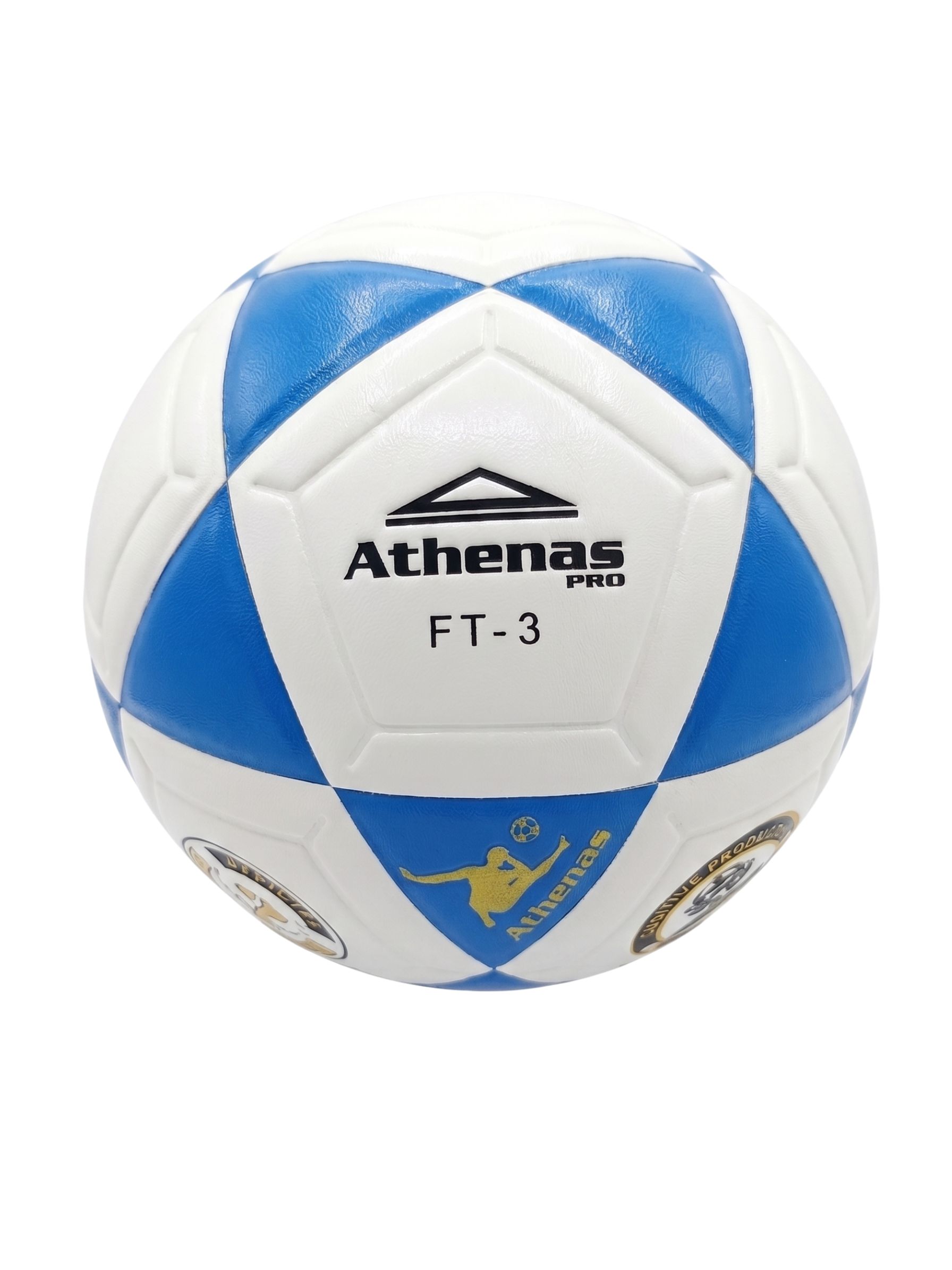 Pelota de Fútbol Athenas FT #3 Vulcanizada - Azul/Blanco
